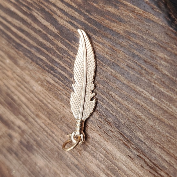 Jewelry - Floating‎ feather charm